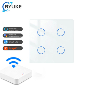 Nhà máy chất lượng cao tuya thông minh EU Anh 4 băng đảng 2 cách 3 cách ZigBee cảm ứng Glass Bảng điều chỉnh ánh sáng chuyển đổi đối với trang chủ - Product Image 2