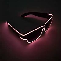 Lunettes de fête d'Halloween en plastique à LED |   Multicolore et multi-styles pour anniversaire, Noël, Saint-Valentin, Nouvel An, Pâques |   Non toxique