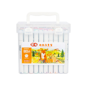 Offres Spéciales marqueurs à base d'alcool à double pointe 80/168/200/262 couleurs <span class=keywords><strong>carré</strong></span>/triangle forme double couleurs art dessin marqueur stylo - Product Image 3