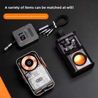 Cadeau d'affaires de luxe inspiré de la technologie, boîte-cadeau en alliage ABS haut de gamme avec électronique sur le thème du mecha, personnalisable pour la fête des pères