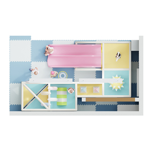 Solución Llave en Mano: Equipo de Juego Modular Seguro para Niños Pequeños, con Mini Tobogán y Escalones de Escalada para Área Infantil de Centro Comunitario - Product Image 6