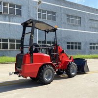La Chine a articulé 800kg 1000kg hydrostatique Diesel/électrique Mini chargeuse sur pneus 4WD Mini chargeur pelle chargeur à vendre