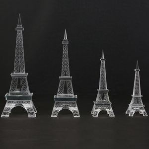 Pháp Cặp Đám Cưới Nóng Pha Lê Tháp <span class=keywords><strong>Eiffel</strong></span> Điêu Khắc Mô Hình Lưu Niệm Du Lịch - Product Image 5