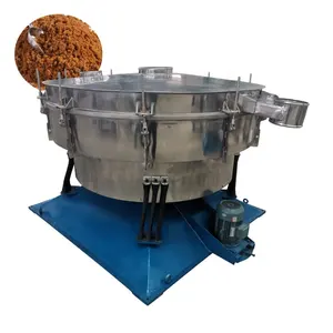 ultrasonic mesh cleaning tumbler sieve machine for ground coffee cocoa powder tea extract low bulk density materials