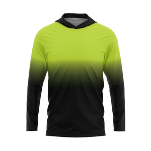 เสื้อมีฮู้ด UPF 50แนวสปอร์ตสำหรับผู้ชาย, เสื้อตกปลาแขนยาวกันแดดระบายอากาศได้ดีเสื้อดีไซน์ผ้าไหมน้ำแข็งสำหรับฤดูร้อน - Product Image 1