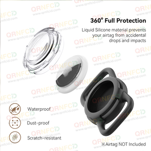 Housse de protection transparente en silicone souple et imperméable Airtag pour animaux de compagnie chiens chats - Product Image 2