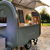 Carrito de Comida Móvil para Exteriores, Remolque de Papas Fritas, Cocina para Planta Procesadora de Vegetales, para Venta de Alimentos