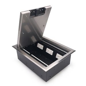 Caja Eléctrica de Suelo de Acero Inoxidable con Superficie Cepillada para un Acceso Duradero a la Energía - Product Image 1