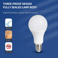 Ampoule LED en forme de A, culot B22/E27, AC 85-265V, multi-puissance, éclairage résidentiel et professionnel, certifiée CCC, 6500K, vente en gros