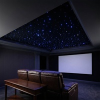 Panneau de plafond LED à fibres optiques de haute qualité pour un ciel étoilé, idéal pour les cinémas maison