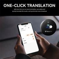 Traducteur portable AI102, assistant vocal, interprétation simultanée, enregistrement audio en temps réel, traduction intelligente AI de poche