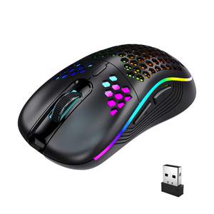 Hete Verkoop Hoge Precisie <span class=keywords><strong>Sensor</strong></span> Oplaadbare <span class=keywords><strong>2</strong></span>.4G Bluetooth Muis Rgb Gamer 3200 Dpi Verstelbare Rgb Backlit Draadloze Gaming Muis - Product Image 1