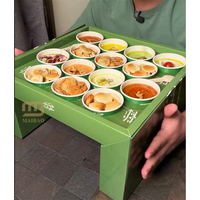 Boîte de présentation de luxe pliable pour chocolats, emballage cadeau, boîte à sushi personnalisée à emporter, boîte de présentation pour gâteaux, biscuits et desserts
