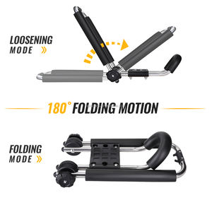 Support de toit en j-Bar avec sangles <span class=keywords><strong>d</strong></span>'<span class=keywords><strong>arrimage</strong></span> à cliquet de 16 pieds, support pliable <span class=keywords><strong>pour</strong></span> votre canoë, votre SUP et vos kayaks sur SUV Car Truck - Product Image 3