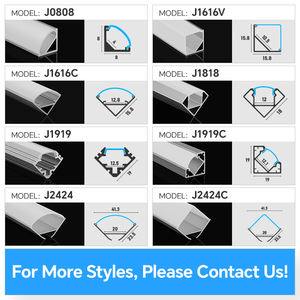 Profilo Angolare in <span class=keywords><strong>Alluminio</strong></span> a 45 Gradi per Striscia LED Canale in <span class=keywords><strong>Alluminio</strong></span> Profilo LED in <span class=keywords><strong>Alluminio</strong></span> con Diffusore Nero Bianco - Product Image 4