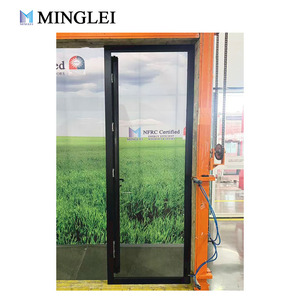 <span class=keywords><strong>Porte</strong></span> <span class=keywords><strong>d</strong></span>'<span class=keywords><strong>entrée</strong></span> à battant en aluminium à rupture de pont thermique certifiée NFRC, <span class=keywords><strong>triple</strong></span> <span class=keywords><strong>vitrage</strong></span>, isolée Low-E, pour extérieur de maison - Product Image 4