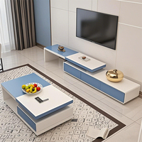 Tables basses design 2026 réglables, modernes, sur mesure, de forme rectangulaire, en MDF, verre trempé et panneaux de bois pour salon