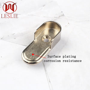 Accessoires de garde-robe Tiges de placard soudées de 1.0mm d'épaisseur Supports de tube de garde-robe ovales - Product Image 2