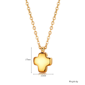 Mlluki Seri <span class=keywords><strong>Urn</strong></span> Baja Tahan Karat Sederhana Liontin Abu Jenazah Kristen Lapis Kilap Kalung Hewan Peliharaan Memorial Unisex - Product Image 6