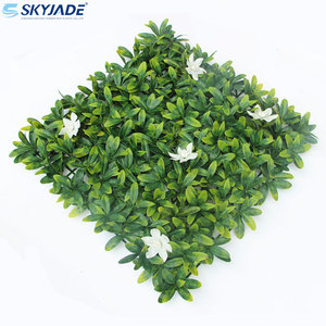 SKZ50-Xing bon prix 50*50cm haies de buis artificielles panneaux certifiés UV PE herbe panneau mural toile de fond <span class=keywords><strong>Rhododendron</strong></span> extérieur - Product Image 2
