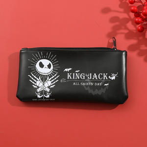 6 uds pesadilla antes de Navidad juego de brochas de <span class=keywords><strong>maquillaje</strong></span> <span class=keywords><strong>esqueleto</strong></span> negro brocha de <span class=keywords><strong>maquillaje</strong></span> de Halloween con caja de papel regalos de Halloween - Product Image 6