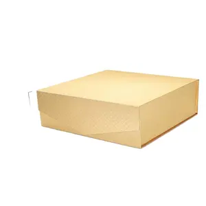 Customized Size Luxury Gold Cardboard Gift Boxes Shaped Magnetic Packaging with UV Advantage Embossed Gold Foil Printed Paper