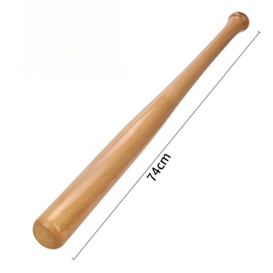 Mazza da Baseball in legno naturale da 74CM per sport all'aria aperta pipistrello in legno per autodifesa pipistrello più rotondo - Product Image 1