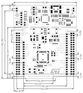 לוח פיתוח <span class=keywords><strong>ST</strong></span> NUCLEO-F446RE STM32 Nucleo עם תמיכה ב-MCU מסוג STM32F446RET6 - Product Image 6