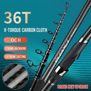 Ensemble de cannes à pêche en mer Linhu, canne à lancer en fibre de carbone ultralégère, canne à pêche en mer pour <span class=keywords><strong>carpe</strong></span> <span class=keywords><strong>argentée</strong></span> et <span class=keywords><strong>carpe</strong></span> à tête de poulpe - Product Image 3
