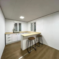 Maison préfabriquée modulaire transportable, maison conteneur, villa préfabriquée, petite maison, maison conteneur préfabriquée prête à l'emploi