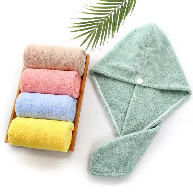 Wholesale Super Absorbent Microfiber Hair Wraps Towel Bath Spa Head Hair drying Towel