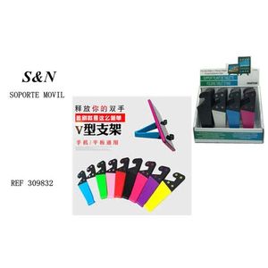 S&N Mobile Phone Holder V-Shaped <b>Stand</b> <b>For</b> Phone <b>Tablet</b> Multicolor Support - Product Image 1