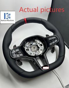 Volant en cuir intégral LCI 2025 pour <span class=keywords><strong>BMW</strong></span> G20 G22 G30 G31 M2 G87 M3 G80 M4 G82 G42 M5 F90 F80 F82 F95 X3M F97 M340i M440i - Product Image 4