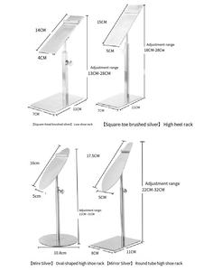 Espositore per Scarpe Regolabile in Metallo Dorato Lucido, Scaffale per Scarpe in Acciaio Inossidabile per Negozi - Product Image 6