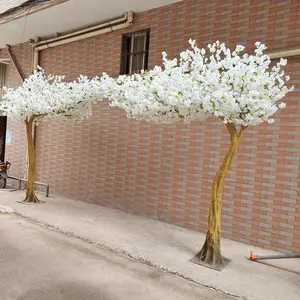 3M Hoge Sakura Boom Indoor Bloem Boom Kunstmatige Witte Kersenbloesem Boom