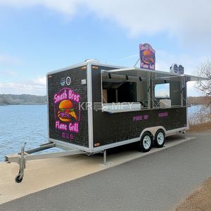 2025 Fully Equipped Square Churros Equipment Vintage Trailer Mobile Food Cart <b>For</b> <b>Sale</b> - Product Image 1