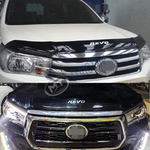 MAICTOP Accessoires de voiture Plastique ABS Noir Protecteur de capot avant pour Toyota Hilux Revo 2016 - Product Image 6