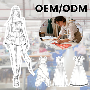 บริการรับผลิตชุดเดรสตามสั่ง OEM/ODM ออกแบบและผลิตเสื้อผ้าแฟชั่นสำหรับผู้หญิง - Product Image 1