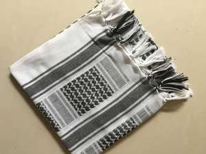 Venta al por mayor 2026: Pañuelo <span class=keywords><strong>Shemagh</strong></span> clásico para hombre, 110 cm cuadrado, de algodón tejido con flecos, táctico árabe. - Product Image 5