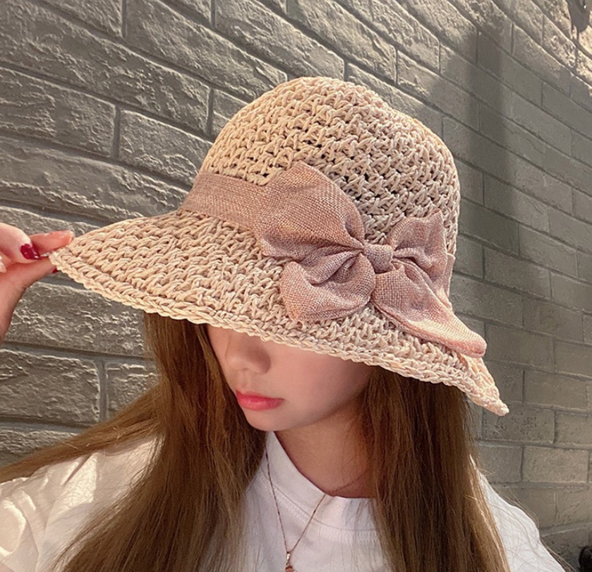 Cappello Da Sole Estivo Donna Con Foro Per Coda Di Cavallo - Tesa Larga, UPF 50, Impermeabile, Per Spiaggia E Trekking, Beige