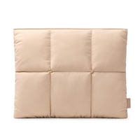 Tas Pelindung Tablet Anti Air Anti Guncangan 10 11 13 14 Inch, Lucu, Bahan Nylon, Model Puffer, Sarung Laptop