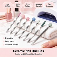 Embouts de perceuse à ongles professionnels en céramique, résistants à la chaleur, haute vitesse, durables, pour le retrait du gel, tête de polissage, perceuse électrique, manucure, ongles