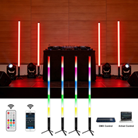 Tube lumineux LED autoportant IP67 40W RGBW à batterie avec contrôle sans fil DMX512 pour fêtes, mariages, DJ, discothèques et boîtes de nuit