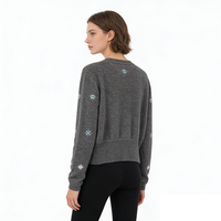 Pull en cachemire pour femme, tricoté, confortable, coloré, à motifs, tendance et personnalisé