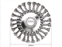 Roue de fenaison à fil de 8 pouces pour tondeuses à gazon torsadées tête de fenaison à fil de 6 pouces accessoires outils de jardin disques de brosse de désherbage