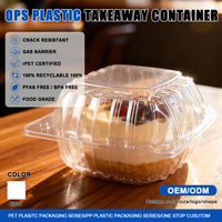 Barquette en plastique transparente jetable de qualité alimentaire pour l'emballage des fraises, des légumes et des fruits