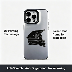<span class=keywords><strong>Coque</strong></span> de protection antichoc en TPU gris mat avec motif casque de <span class=keywords><strong>moto</strong></span> noir cool pour <span class=keywords><strong>iPhone</strong></span> 17 16 15 14 13 <span class=keywords><strong>Pro</strong></span> <span class=keywords><strong>Max</strong></span> - Product Image 2
