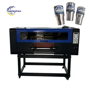 Schlussverkauf A3-Größe 30 cm UV-Dtf-Drucker UV Rolle zu Rolle Ab Kalttransferfolie Aufkleber-Druckmaschine Kristall-Etiketten-Druckmaschine