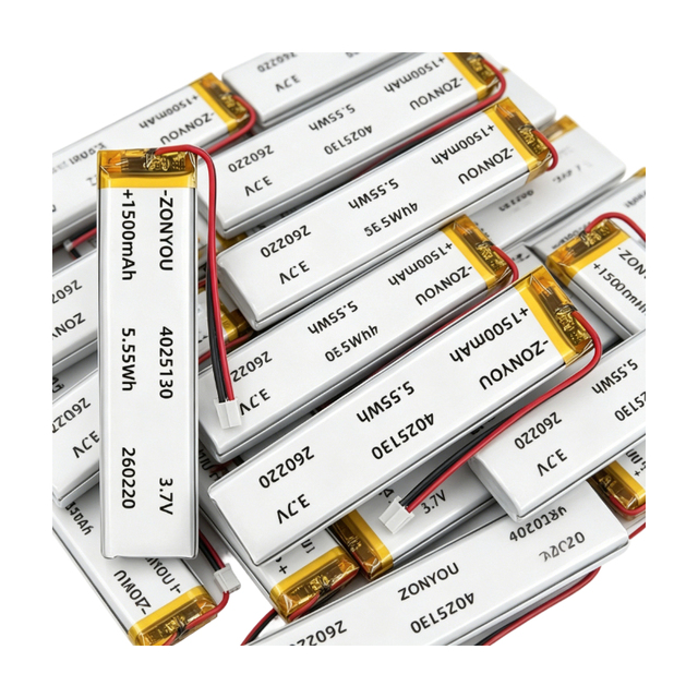 OEM Ultra Thin KC 4025130 Pouch Cell 1500mAh Lithium Polymer Batteries 3.7V With 1 Year Warranty for Portable Power Bank Station