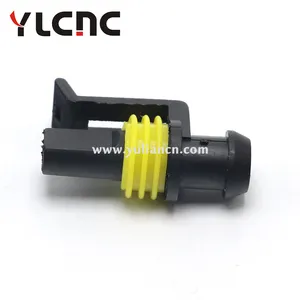 YLCNC 1 पिन मोटर वाहन निविड़ अंधकार केबल प्लास्टिक विद्युत टर्मिनलों पीछे पीछे फिरना कार तार ईसीयू ऑटो कनेक्टर DJ7011-1.5-21 282079-2